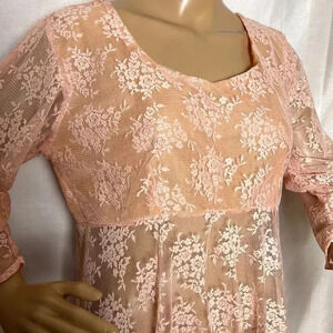 sheer,lace, loungewear,/dress ,maxi,fairy,whimsical 
PTP 20” handmade?sz M or L